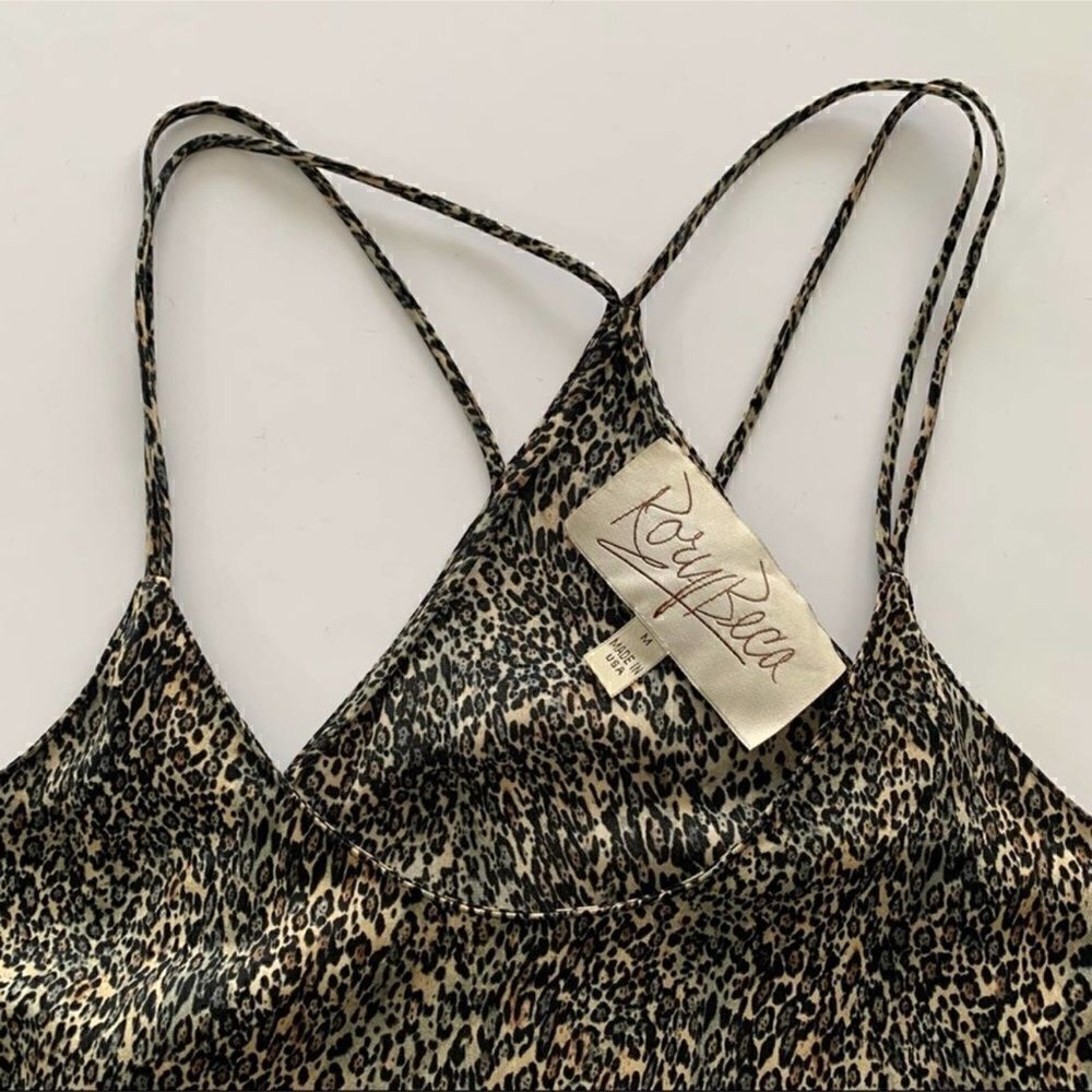 Revolve Rory Beca Leopard Print Cami Slip Dress - Picture 3 of 7
